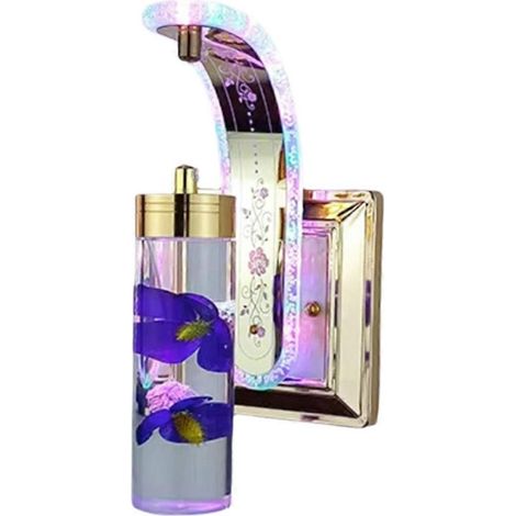 Luxuriöse dekorative Wandleuchte mit Acryl-Lampenschirm, Farbe: Edles Violett (1/5)