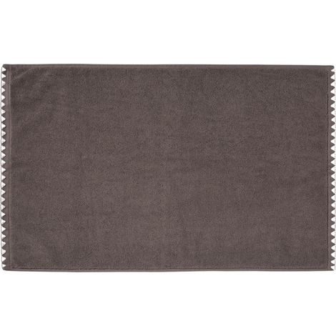 Tapis de bain en Éponge unie et point feston triangulaire NERYDA (1/2)