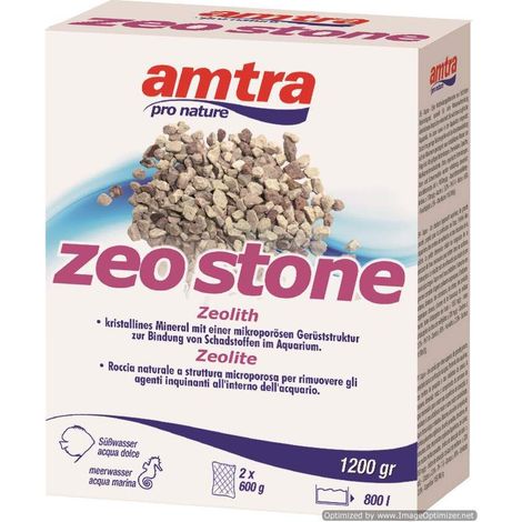 Set 6 pezzi Amtra Zeo Stone 1200 g roccia microporosa per l'eliminazione degli agenti inquinanti dell'acquario