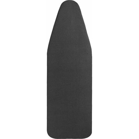 Housse Tables à Repasser 148x55cm, Très Grande Housse de Planche à Repasser avec Dessus 100% Coton et Rembourrage épais, Facile à Mettre en Place et Résistante aux Brûlures (XXL, le noir)