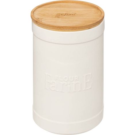 Caja de harina de cerámica blanca naturéo - 5five