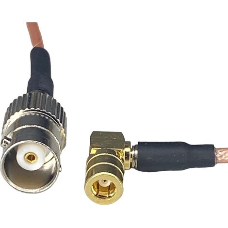 Conector BNC tipo pigtail / conector SMB RA RG316 50cm (1/2)