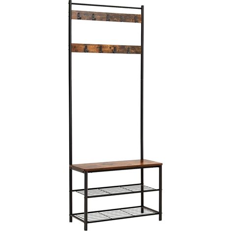 Perchero banco vestidor mueble de almacenamiento de zapatos industrial 120000882 (1/4)
