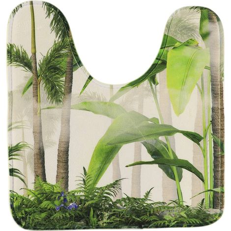 Alfombrilla de microfibra estampada 45x50cm - oasis - Tendance