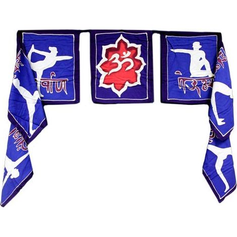 Sept drapeaux - Mouvements de yoga 7x (32x23cm)- Vendu par 1