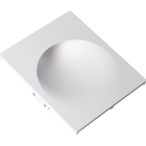 Wandleuchte für Gips/Gipsplatten Integration für LED-Glühbirne GU10 / GU5.3 Schnitt 353x293 mm Weiß
