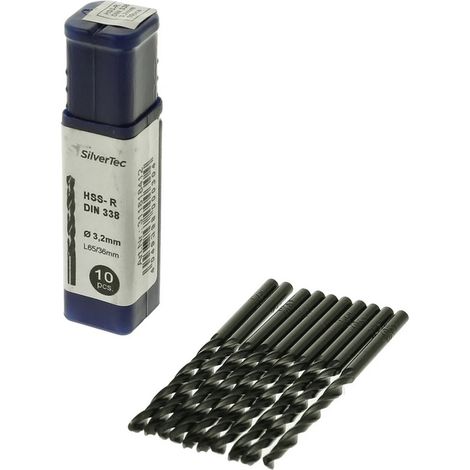 Foret HSS-R 3,2 mm pour acier (1/2)