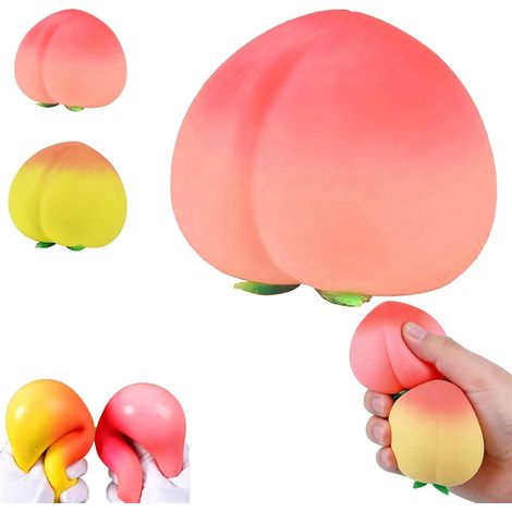 KOWOLL Balle anti-stress squishy pomme verte, jouet anti-stress à presser pour enfants, balle anti-stress à presser (1/5)