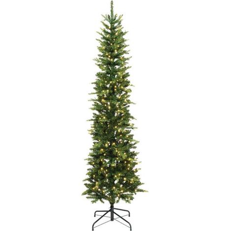 Everlands Albero di Natale Slim 210 cm con LED Bianco Caldo (1/5)