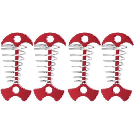 Rope Loop Hooks, Ground Anchors, Tent Pegs for Camping, 4 Pack (1/5)