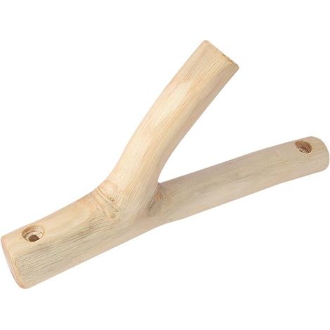 Cintres en bois, lot de 3 crochets vintage en bois véritable, crochets muraux décoratifs rustiques en forme d'arbre. Porte-clés, crochet porte-manteau pour la décoration intérieure (1/5)