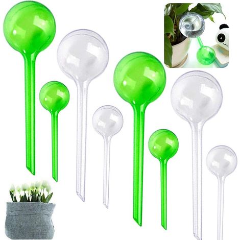 8 lampadine per irrigazione automatica, globi per irrigazione piante, irrigazione giardino interna ed esterna