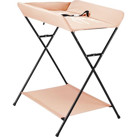 Wickeltisch Wickeltischauflage Mit 3 Fächer Wickelkommode Baby Wickelkombi Wickelauflage Klappbar Khaki ohne Räder (1/5)