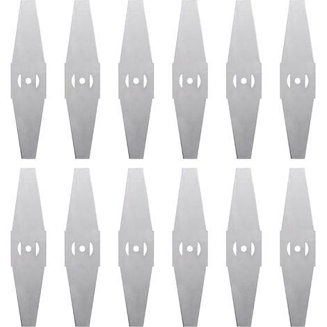 12 Lames de coupe-bordures en métal, Lames de remplacement pour coupe-bordures électriques, Accessoires de débroussailleuse, Lames de tondeuse (1/5)