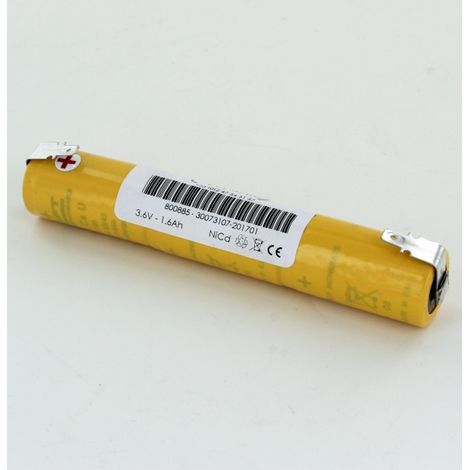 Batterie 3.6V 1.6Ah NiCd baton type ARTS 800885