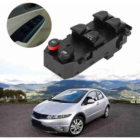 Interrupteur de Commande Vitre Electrique Avant Gauche Compatible Honda Civic 2006‑2011 35750‑SNV H51 (1/5)