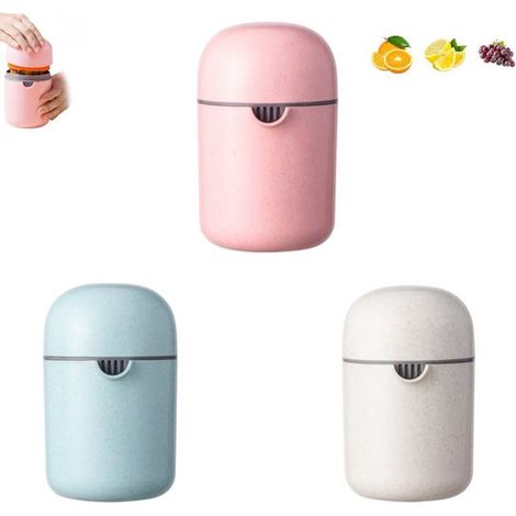 Spremiagrumi manuale a 3 pezzi, rosso, blu, bianco, spremiagrumi per limoni, spremiagrumi manuale, piccolo spremiagrumi, spremiagrumi per lime, spremiagrumi manuale per vari (1/5)