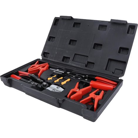 Ensemble de Pinces à les Tuyaux – Métalliques Réglables pour Conduites Carburant, Liquide Refroidissement et Radiateur, Kit 9 - (1/5)