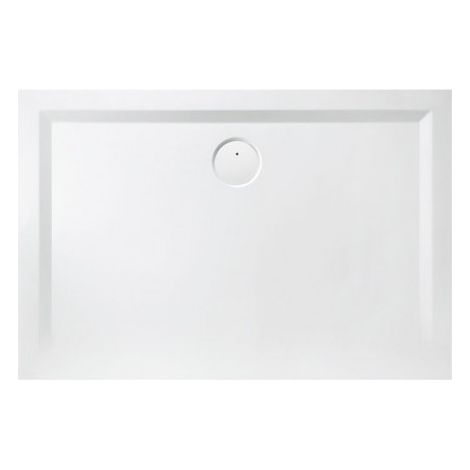 Receveur de douche - 90 x 120 cm - Lisse - Blanc - Space minéral - LEDA