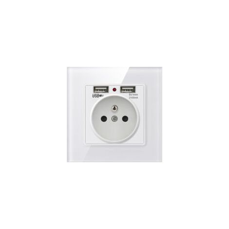Enchufe de pared Betterlife con doble puerto USB - Cargador para iPhone/Android (1 unidad) - Crezuo (1/4)