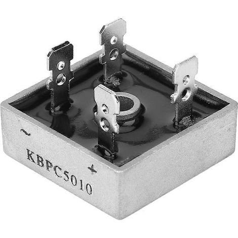 10 Stück KBPC5010 50A 1000V Einphasen-Diodenbrückengleichrichtermodul im Metallgehäuse