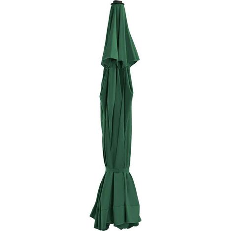 Toile de rechange pour parasol d'extérieur, verte, 515 cm (1/5)