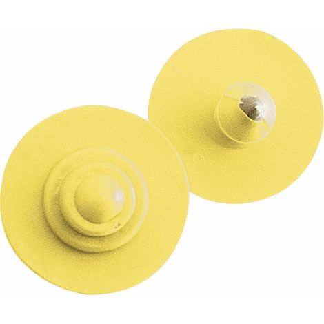 Boucles de marquage Ukaflex bouton+bouton nue jaune (1/3)