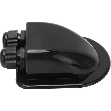 Raccordement solaire à vis, double entrée de câble, étanchéité IP68, boîtier de montage en ABS, accessoire pour camping-car et yacht, noir