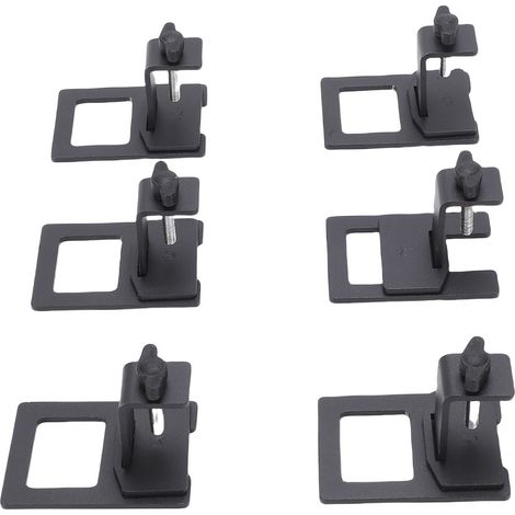 6 Pcs Butée Matelas Antidérapant Réglable Métal – Joint Cadre Lit (1/5)