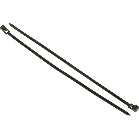 Serre-câble RS PRO Noir en Nylon 66, 250mm x 4,5 mm ( Prix pour Sachet de 100 ) (1/2)