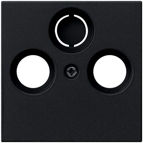Gira 0869005 abd. koaxial-antennensteckd. system 55 schwarz