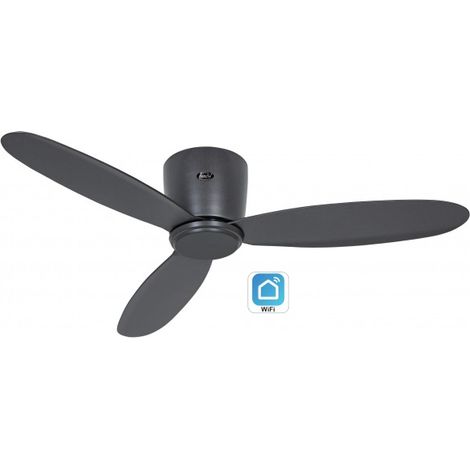 Ventilateur de plafond CasaFan 311284W ECO PLANO II 112cm Noir Wi-Fi (1/5)