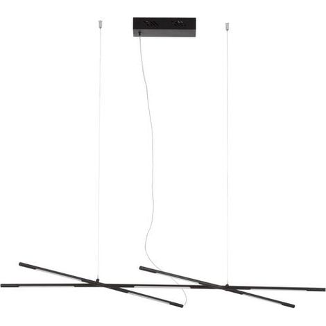 [NEUWERTIG] B-Ware Nova Luce Pendelleuchte Hängeleuchte RACCIO LED Schwarz Warmweiß dimmbar 27 W (1/2)