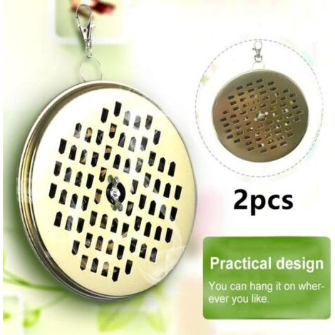 Halterung für Mückenschutzspiralen – Hochwertig – Edelstahl – Tragbar – 2er-Pack – Silber (1/5)