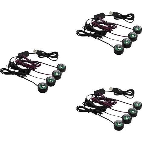 Set di 3 mini caricabatterie USB, colori assortiti (1/2)