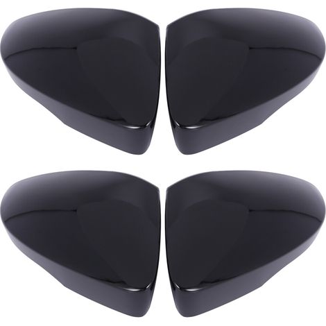 2 paia di copri specchietti retrovisori neri lucidi per auto, calotte per specchietti laterali per Octavia Mk3 A7 5E 2014-2019 per T-ROC