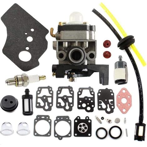 avec kit de réparation, kit de membrane, bougie d'allumage pour GX25, GX25N, GX35, HHT35, HHT35S, moteur débroussailleuse, pompe à eau, générateur 16100-Z0Z-034