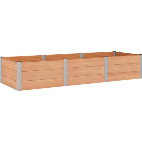 Maison Exclusive - Jardinière surélevée Marron 300 x 100 x 54 cm (1/5)