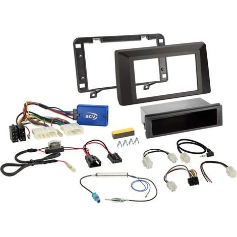 Kit 1-DIN compatible avec Dacia Duster(SR) 2021-2024 tableau de bord ouvert SWC