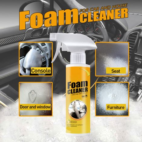 Nettoyant mousse multifonctionnel pour intérieur de voiture - Détachant puissant pour toit et sièges en cuir (1/5)