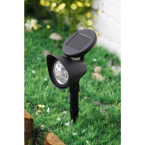 GALIX Spot solaire en plastique - Noir (1/4)