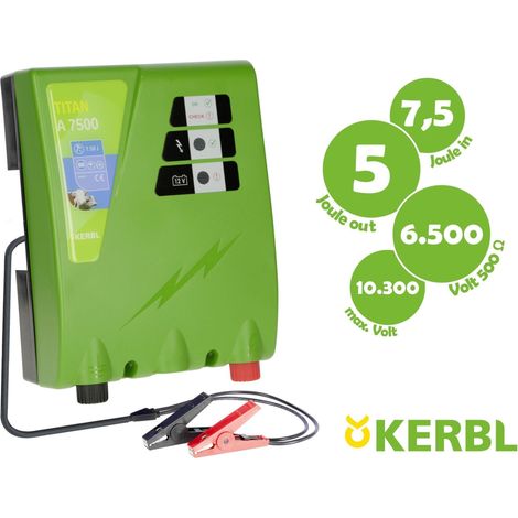 Kerbl Titan A7500 robustes Elektrozaungerät aus Metall (1/3)