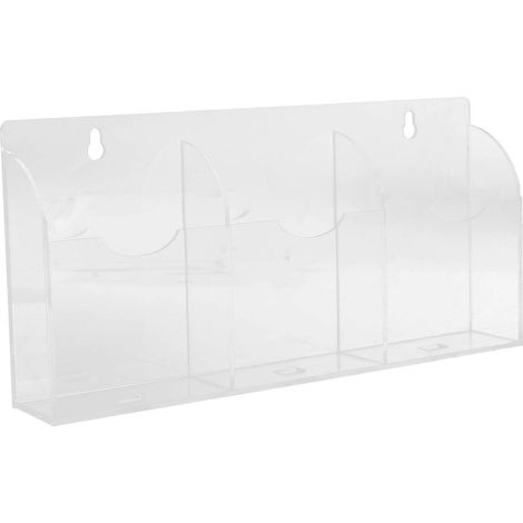 Support mural en acrylique pour téléphones portables, modèle à trois compartiments (1/5)