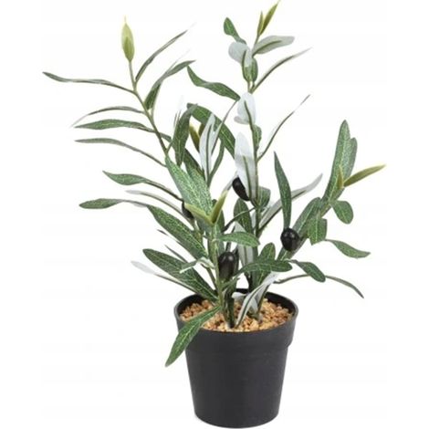OLIVO ARTIFICIAL EN MACETA REALISTA DE 35 CM, UN BONITO ARBUSTO