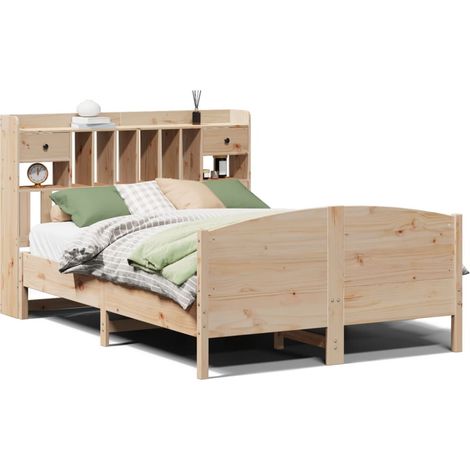 Maison Exclusive - Letto Libreria senza Materasso 140x200 cm in Legno di Pino
