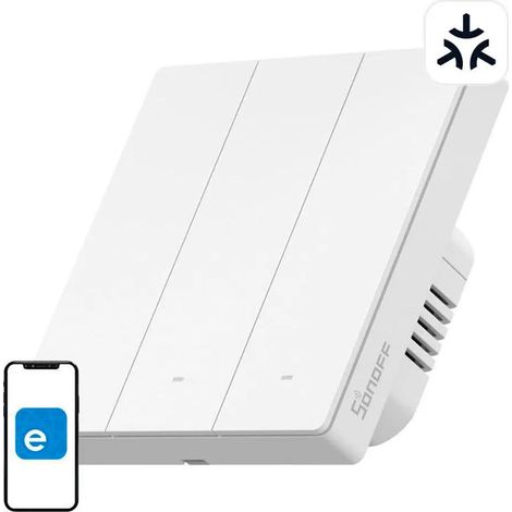 Sonoff M5-3C-WiFi Matter Wandschalter Weiß 3 Schaltkreise