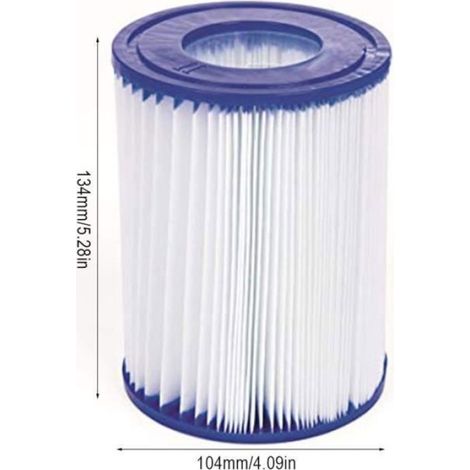 Cartouches de filtration pour Pompe Piscine - Type 2 FD2137 - Couleur blanche (1/4)