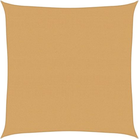 Maison Exclusive - Voile d'ombrage 160 g/m² carré sable 7x7 m PEHD (1/5)