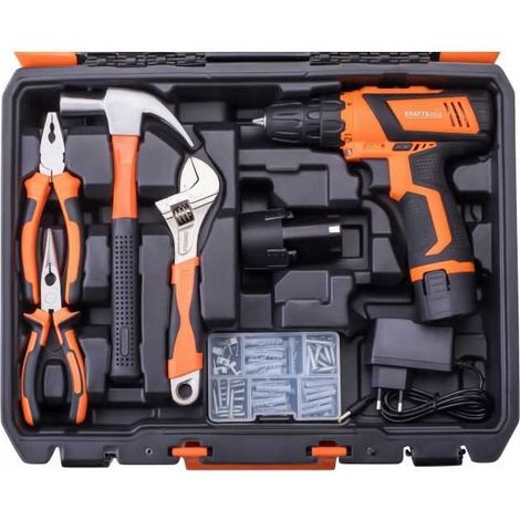 18-V-Akku-Bohrschrauber-Set Kraft&Dele KD3357