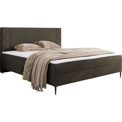 Cama continental Providence 200, Polo 877, Continental, Doble, 140x200, Tapiz, Somieres, 141x208x104cm (1/5)